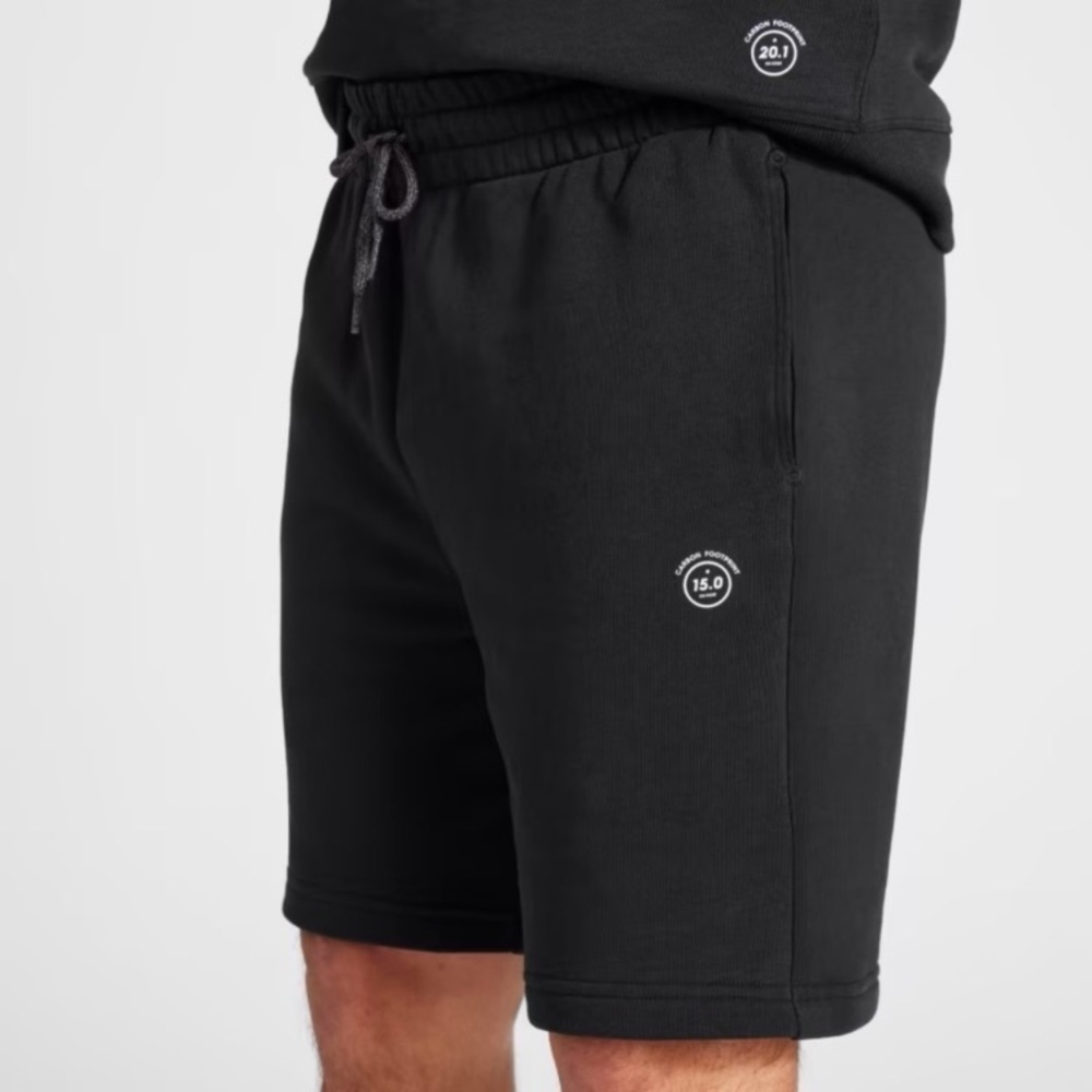 NWT Men's allbirds R&R Sweat Shorts SMALL Black Lounge workout